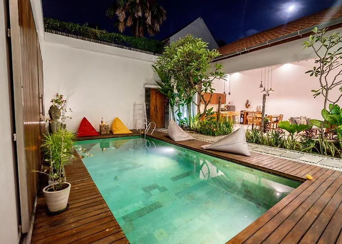 Вилла 2 Bedroom Dewi Sri Private Pool Seminyak 2km To Double 6 Легиан